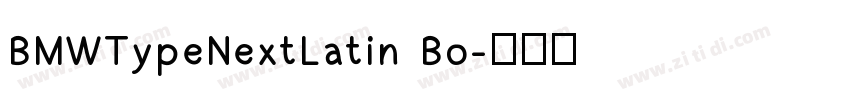 BMWTypeNextLatin Bo字体转换